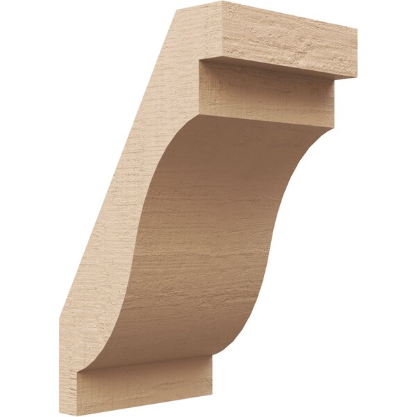 Ekena Millwork 5-inch W x 6-inch D x 10-inch H Copenhagen Rough Cedar Woodgrain TimberThane Knee Brace, Primed BRCUR05X06X10CHGRCPR - main